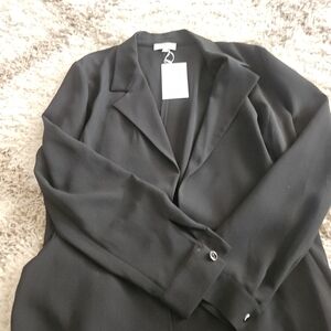 Lafayette 148 New York Black Tailored Blazer